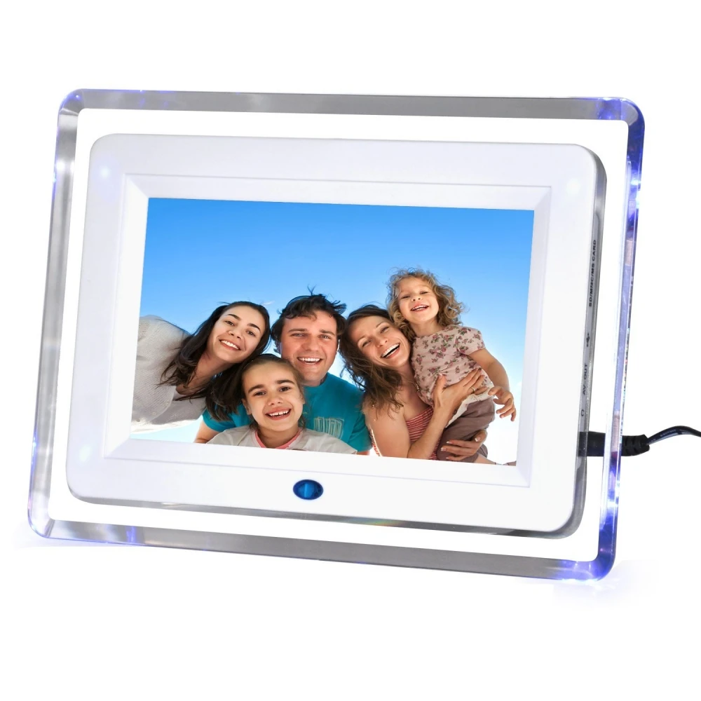 Функцией Мути, 7-дюймовая фоторамка HD электронный фотоальбом ультра-тонкий Портативный светодиодный ЖК-дисплей Экран фотоальбом для свадебных фотографий