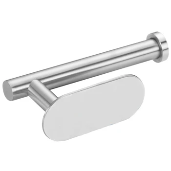 

New Paper Holder, Self Adhesive 304 Stainless Steel Rustproof Toilet Paper Roll Holder, No Drilling Design Easy To Install, the