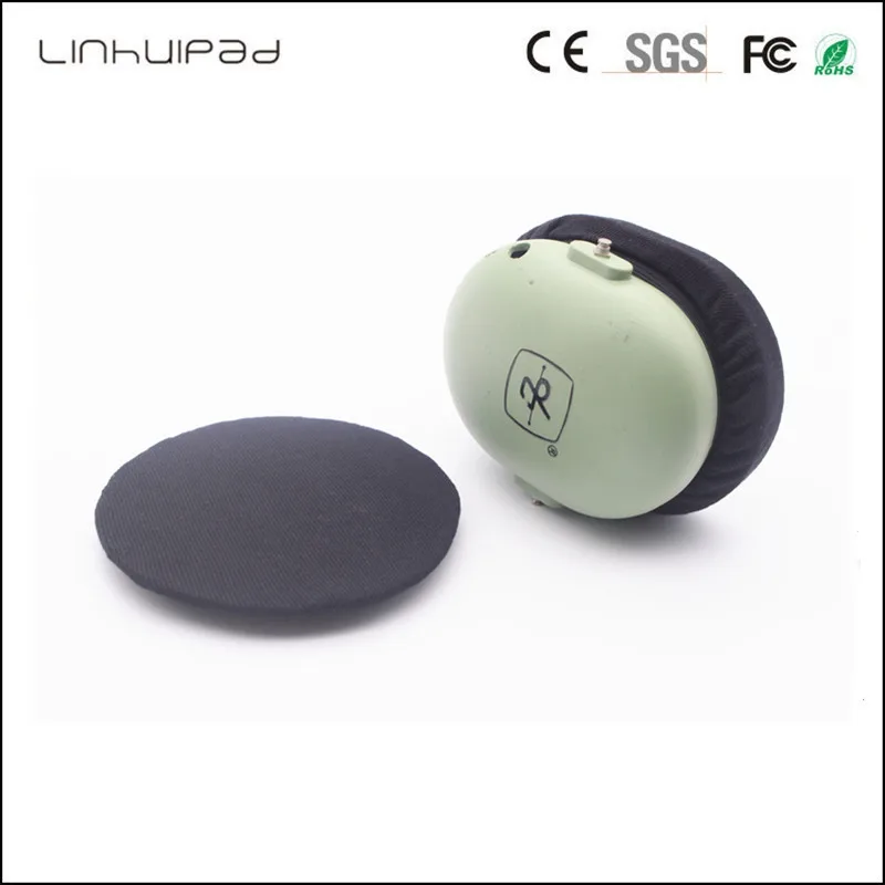 Linhuipad 1pairs 10CM Black Washable reuseable Sanitary Headphones Cover for David Clark headphones and All 10CM headphones