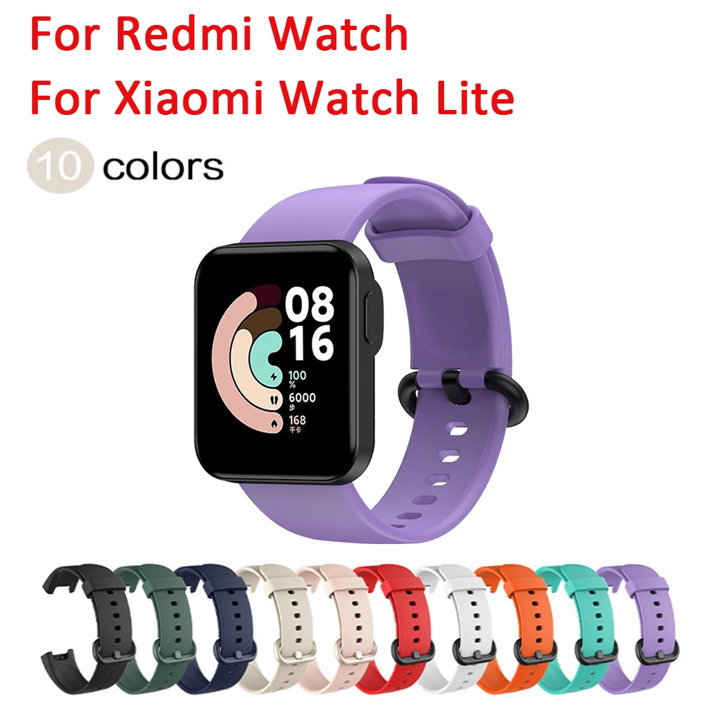 Silicone Sport Strap For Xiaomi Mi Watch Lite Global Version Smart Replacement Bracelet Wristband for Redmi | Наручные часы