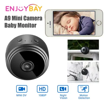 

Home Security Mini WiFi 1080P IP Camera Baby Sleeping Monitor CCTV Infrared Night Vision Motion Mini Camcorder Loop Video Record