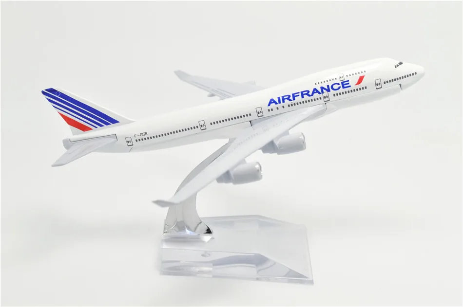 Династия Тан(TM) 1:400 16 см B747-400 Air Франция металлическая модель самолета Игрушечная модель самолета