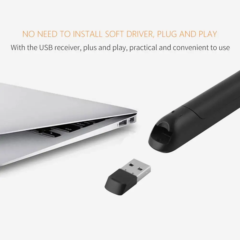 2 4G беспроводной Презентер USB PPT лазерная ручка для поворота страниц с воздушной