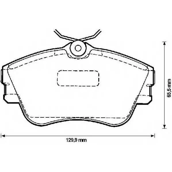 Колодки тормозные передние VW TRANSPORTER T4 1990 JURID 571847D