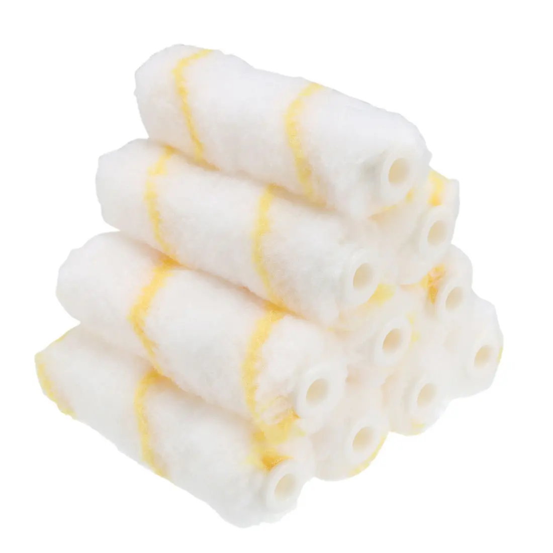 

uxcell 4 Inch Mini Fabric Paint Roller Cover Nap Painting Refill 1/4" Hole Dia 10Pcs