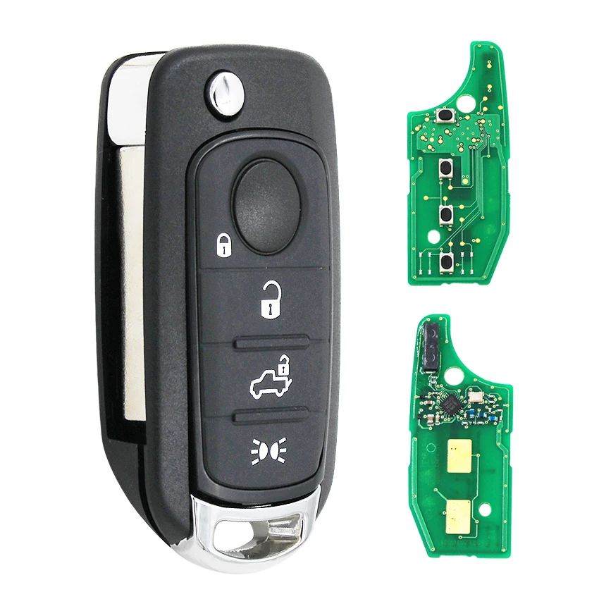 Folding-Flip-4-Button-Remote-Smart-Car-Key-433MHz-4A-Chip-SIP22-Uncut-Blade-For-Fiat (1)