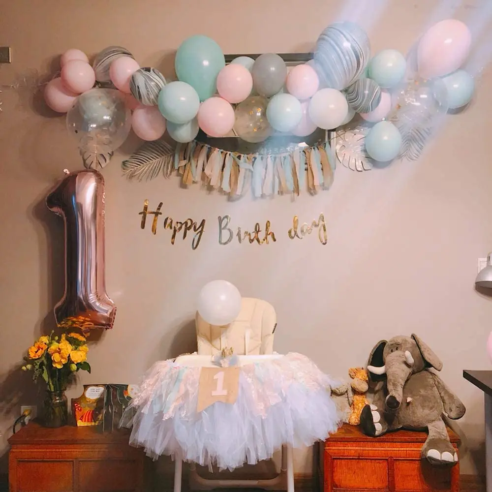 Striscione Compleanno Rosa Con Fiocco - Decorazione Feste Baby Shower Addio Nubilato - Foto 10