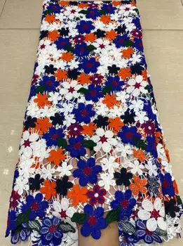 

newest embroidered Mesh Tulle fabric S-58982 Factory price Nigerian lace fabrics