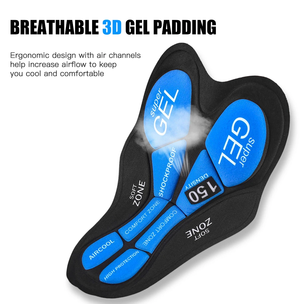 Cycling Shorts Gel Padded Cushion Padding for Men Women Bicycle Underwear Pants Cycling Bike Shorts Accessories mtb shorts Pad