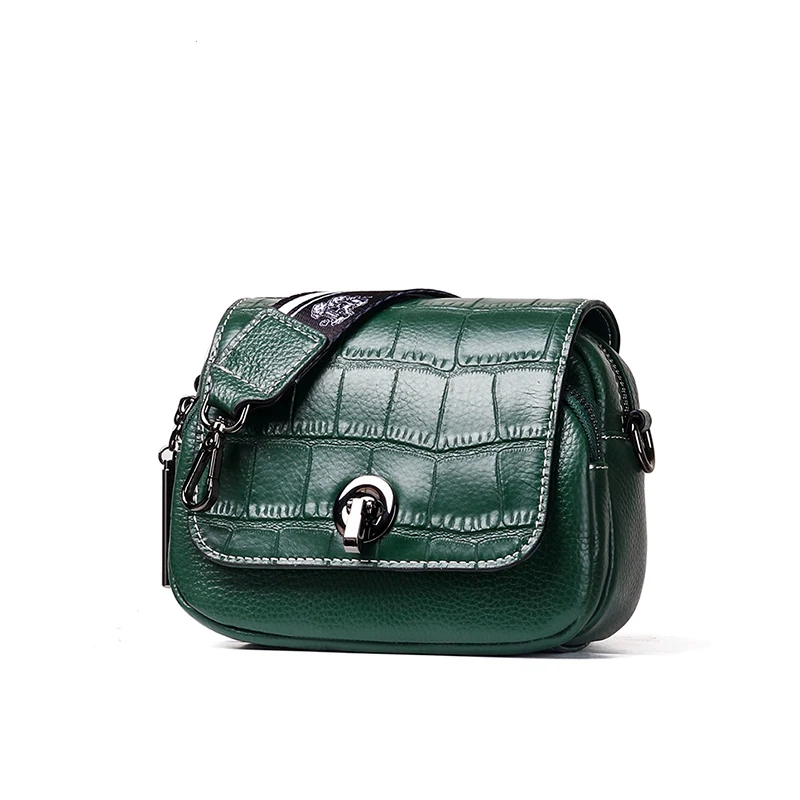 Women Genuine Leather Messenger Bags 2019 Famous Brands Fashion Solid Color Cover Lock Shoulder Crossbody beach Bag sac | Багаж и сумки
