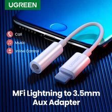 Ugreen MFi Lightning to 3 5mm Jack Headphones Adapter 3 5 AUX Cable Converter for iPhone 12 SE 11 11 Pro Max X XR iPhone 7 8 8P