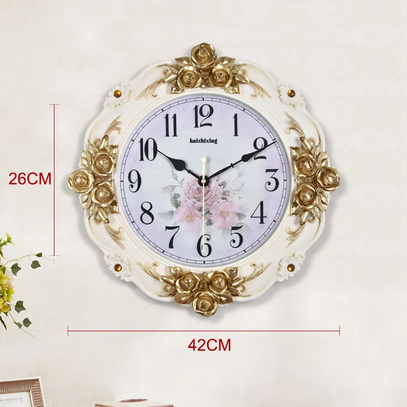 mute art wall clock light simple swing clock B  