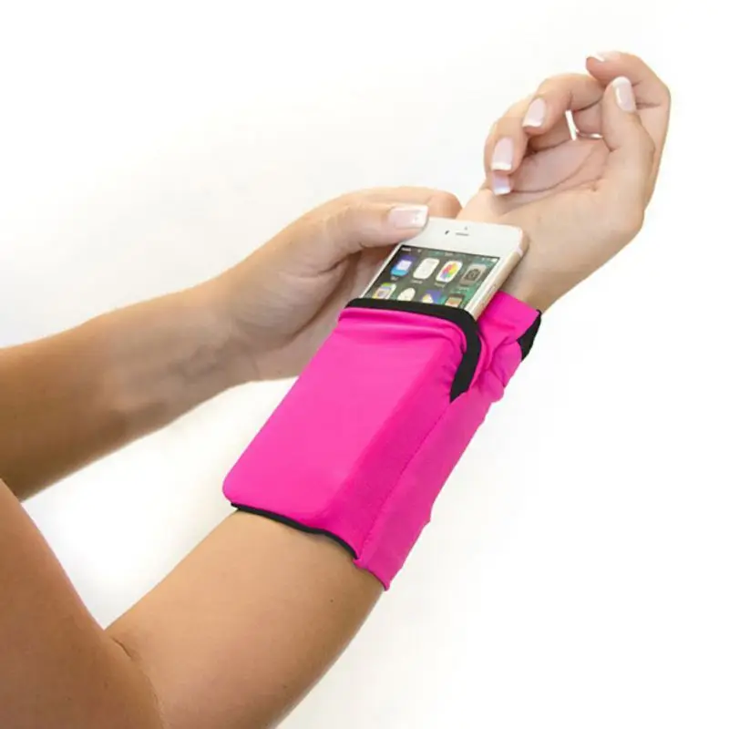 

New Arm Bag Ultra-thin Anti-slip Wristband Wrist Armband Phone Pouch Holder Sports Bags For Fitness Running Cycling