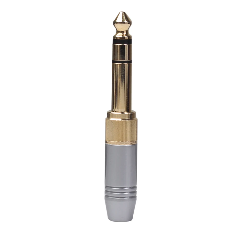 6.35mm 수-3.5mm 암 플러그, 3.5mm 나사 잭 헤드폰 오디오 어댑터 오디오 비디오 케이블 어댑터 잠금 케이블