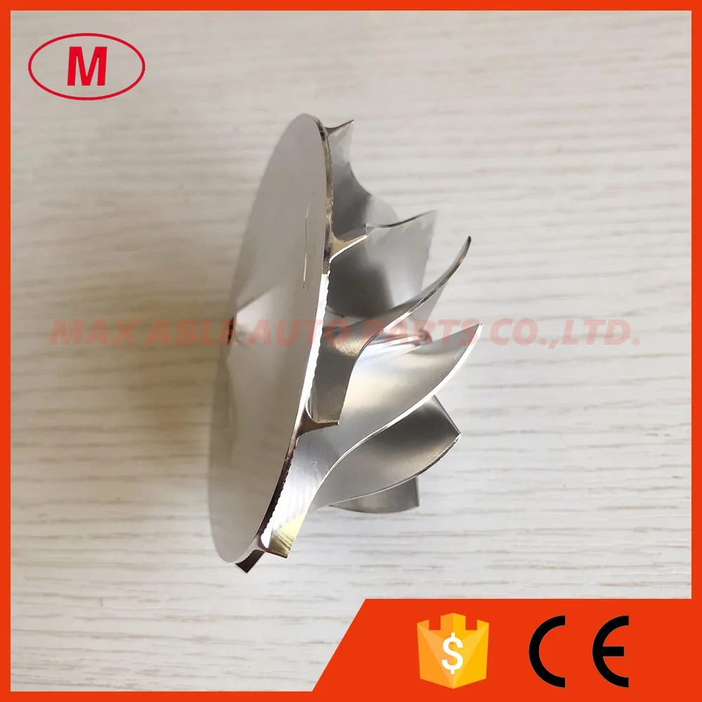 GT15-25 forward 56.50/77.00mm 10+0 blades high performance Turbo milling/aluminum 2618/billet compressor wheel