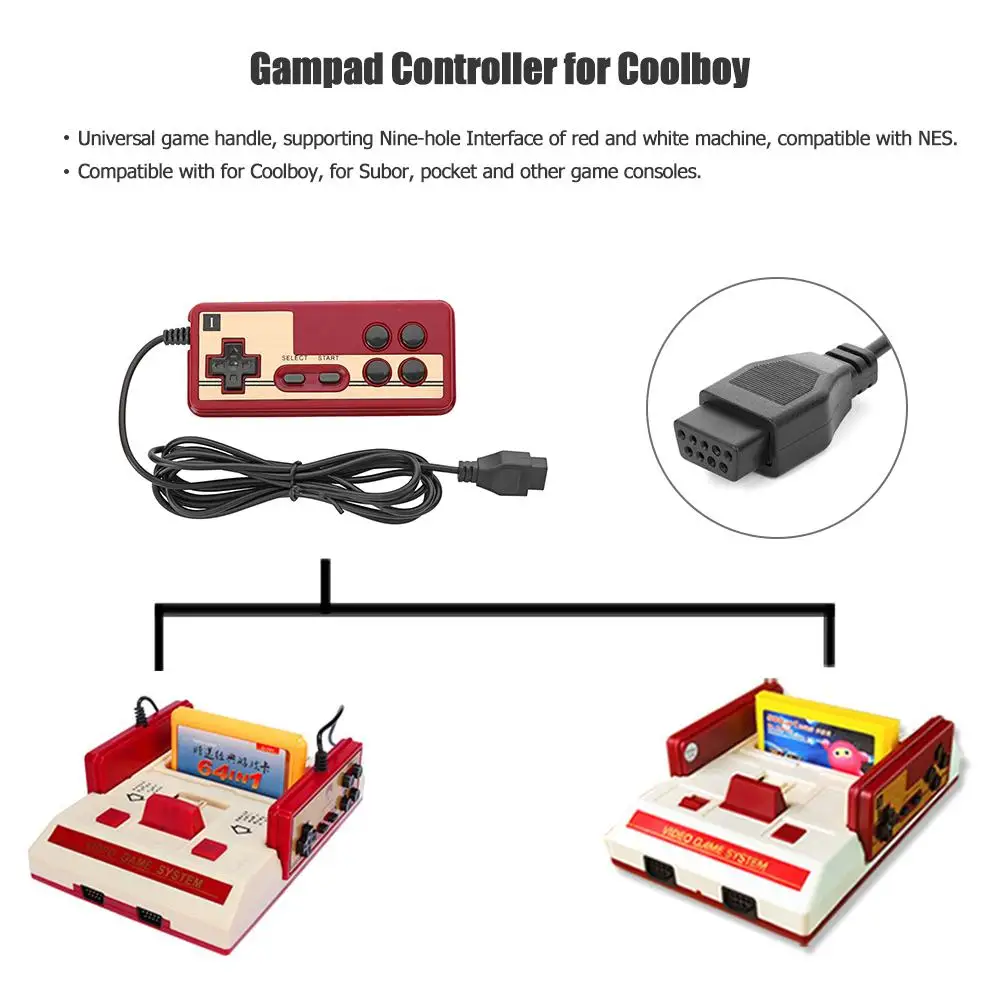  8 Ʈ TV      ÷̾ ڵ Gampad Ʈѷ for Coolboy for Subor