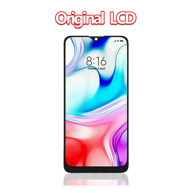 6,2" ЖК-дисплей для Xiaomi Redmi 8A 8+ кодирующий преобразователь сенсорного экрана в сборе ЖК-дисплей для Redmi8A Замена с рамкой