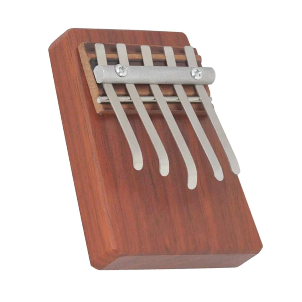 5 Key Kalimba Thumb Piano Finger Mbira Solid Rosewood Music Instrument Wood