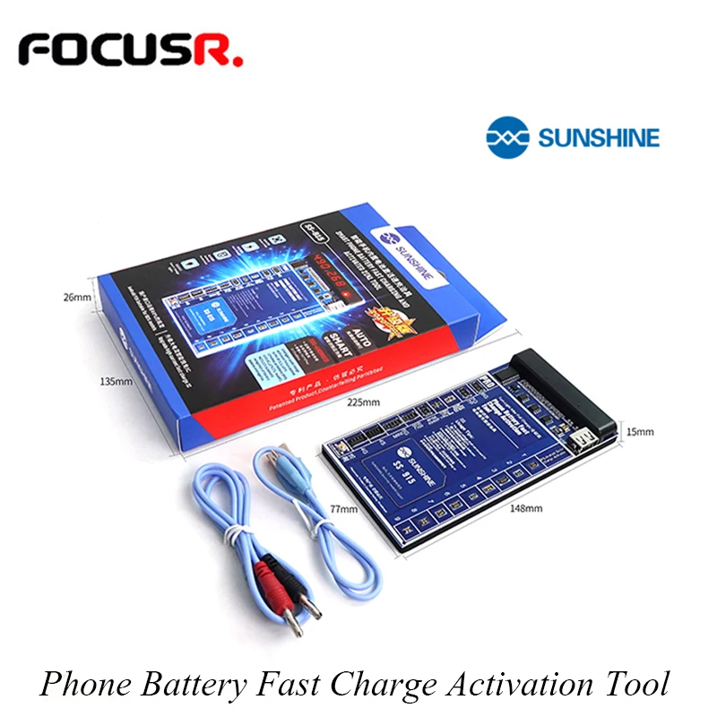 SUNSHINE SS-915 Phone Battery Fast Charge Activation Tool One-key Battery Activation Voltage Detection Short Circuit Protection SUNSHINE SS-915 Phone Battery Fast Charge Activation Tool One-key Battery Activation Voltage Detection Short Circuit Protection
