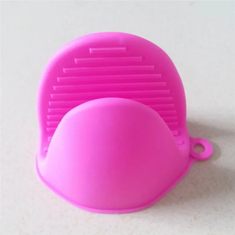 1 Pcs Silicone Kitchen Organizer Insulated Heat Pot Clips Microwave Oven Gloves Hot Plate Clip Anti-scald Thicken Kitchen Gloves