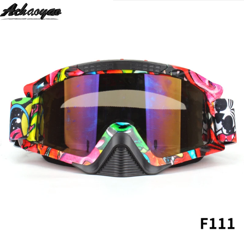 Мотоциклетные очки okulary google велосипедные шлемы gafas Sport Gafas Мотоцикл Dirt Bike Racing Moto óculos VEMs poc - Цвет: F111