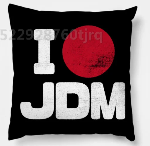 photo color MOUGOL Hoonigan JDM чехол для подушки с принтом логотипа, Хлопковый чехол для подушки 45X45 см, 55X55 см(двусторонний - Цвет: photo color