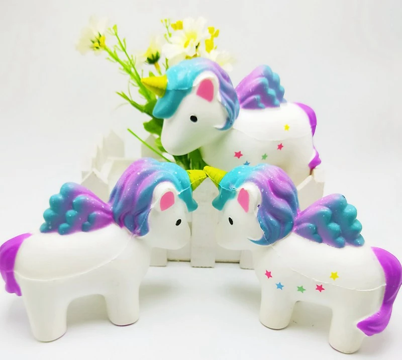 Мягкий медленно поднимающийся Единорог Kawaii Jumbo Squishy Kids забавная игрушка в подарок 11 см* 8,5 см Ароматизированная мягкая игрушка антистресс