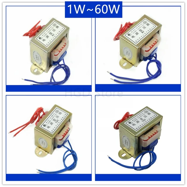 Input 220V 50Hz AC Power Transformer 8W Single/Dual Output 6V/9V/12V/15V/18V/24V