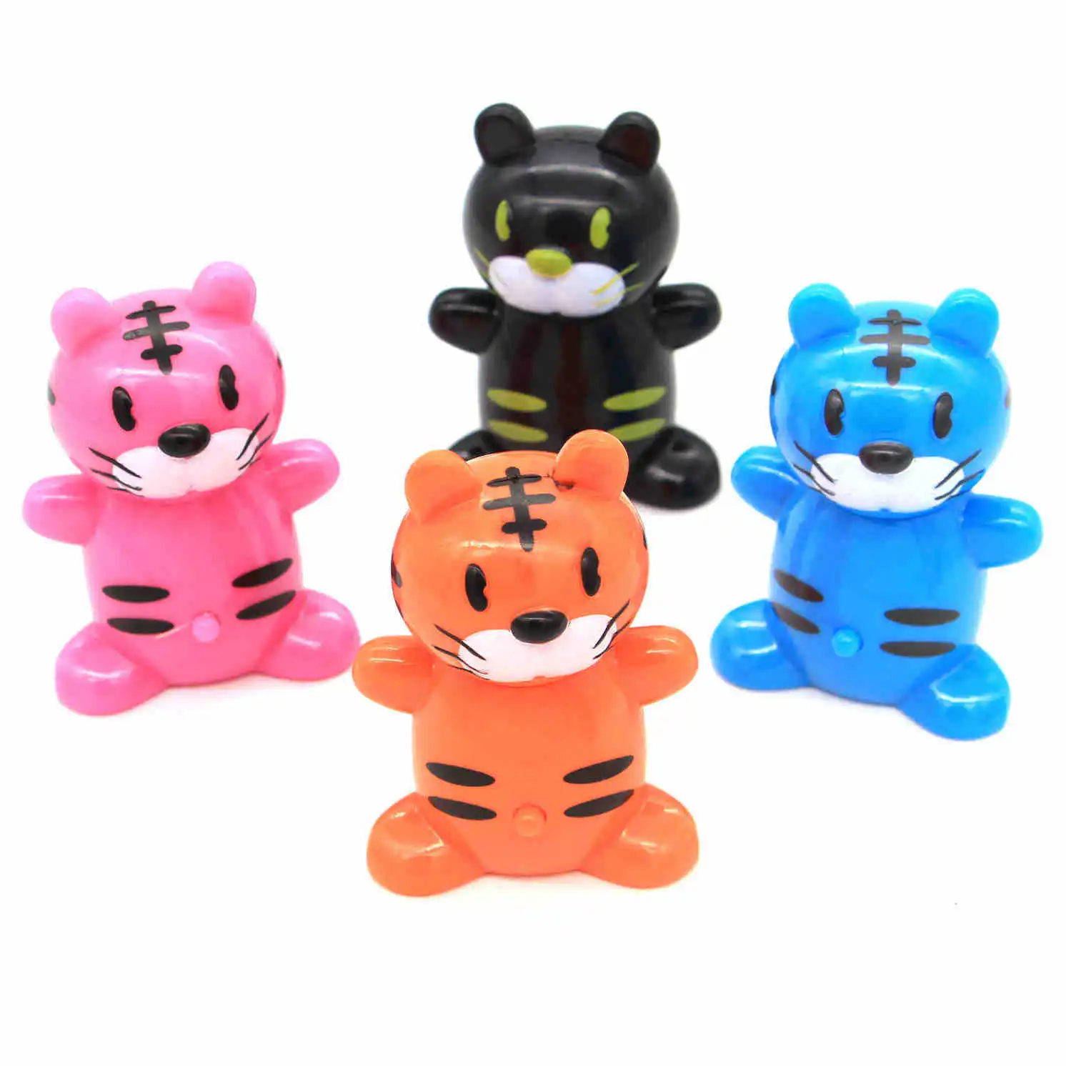 24pcs Creative toy cartoon telescopic ballpoint pen Primary school students fun toy prize ballpoint pen tiger pen