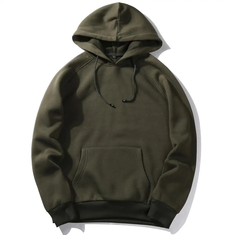 Пот capuche pour homme polaire chaud sweats 2020 nouveau printemps automne couleur blanc uni Hip Hop Streetwear vtements|Толстовки и