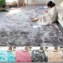 Мягкий плюшевый ковер из искусственного меха, Нескользящие Коврики для гостиной, спальни, украшения для дома