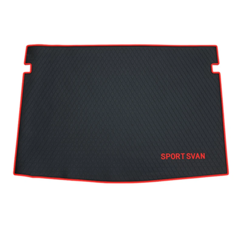 

SJ Custom Fit Rubber ALL Weather Car Trunk Mats Tail Boot Cargo Liner Cover Rear Cargo Pad For Volkswagen VW Sportsvan 2016-2018