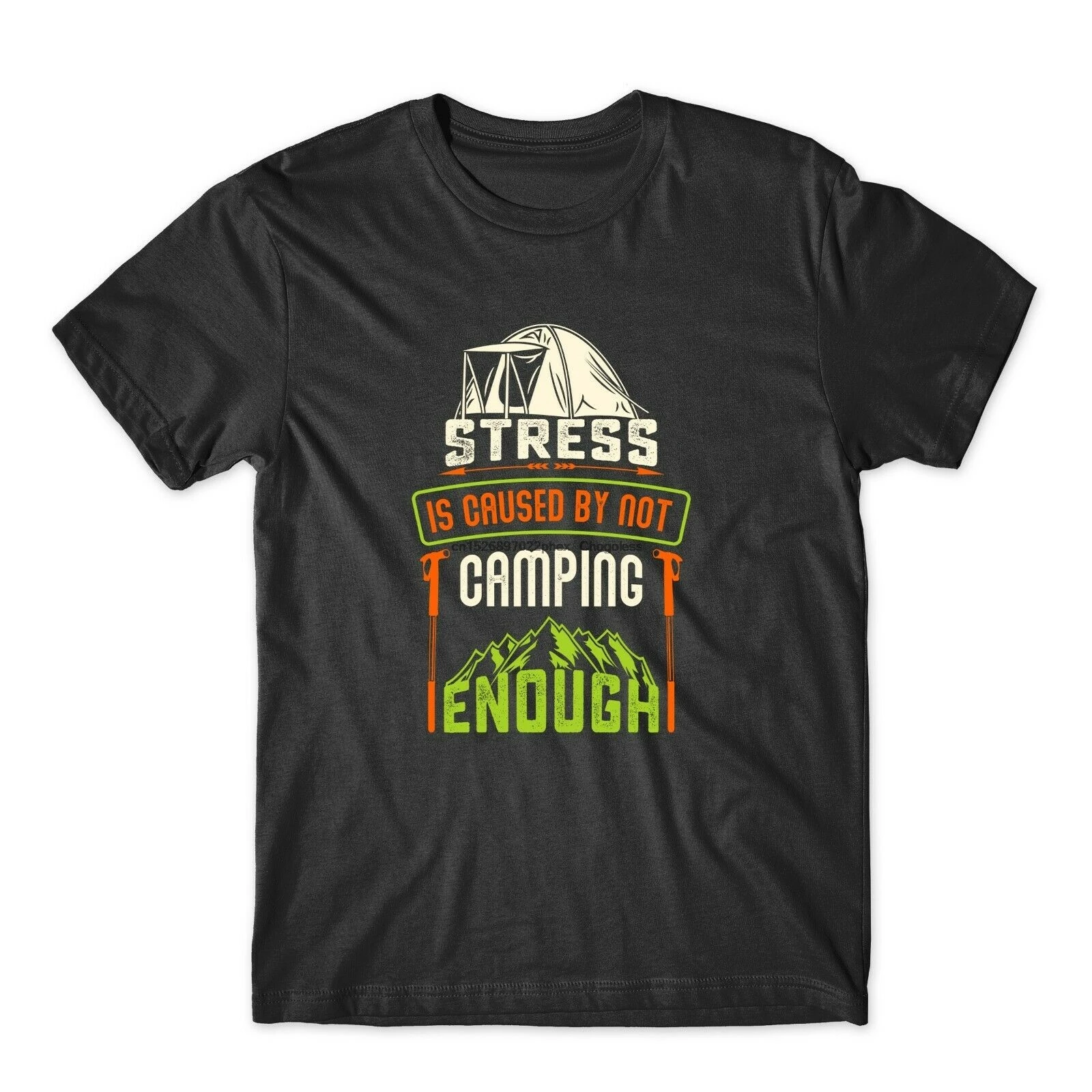 Стресс вызван недостаточным количеством футболок для кемпинга и цитаты на