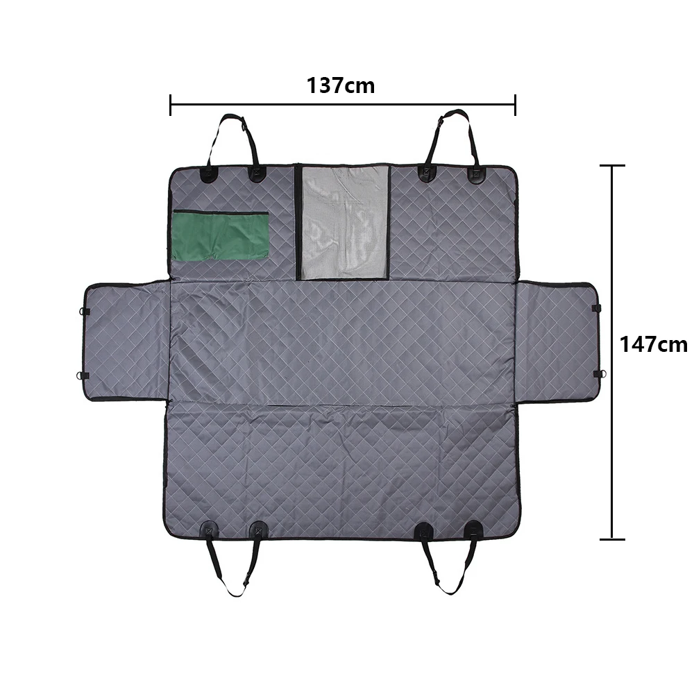 Dog Car Seat Cover Waterproof Dog Hammock Car Blanket Mats Case 2 In 1 For Rear Back Trunk Protector