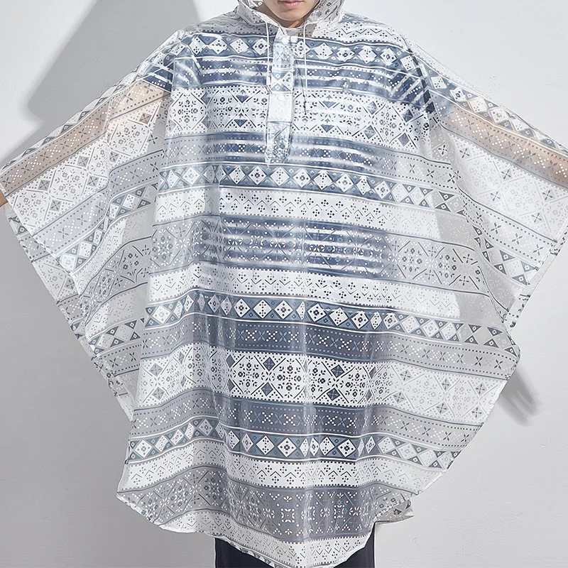 

Fashion Raincoat Thickened Waterproof Rain Coat Women Clear Transparent Outdoor Travel Waterproof Rainwear Suit Raincoats