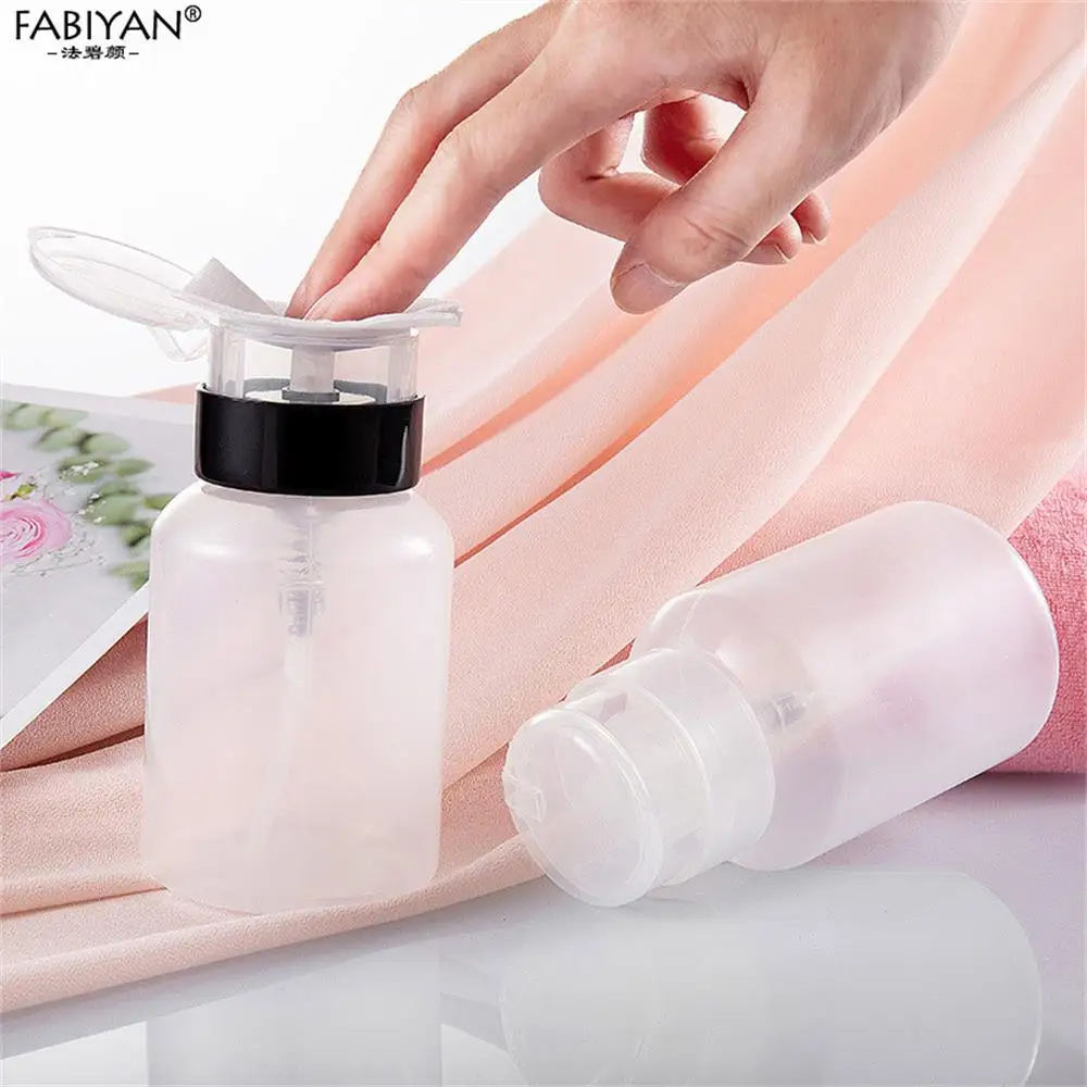 200/250ml Пустые Пластик бутылки многоразового использования УФ-гель для дизайна ногтей Очиститель жидкость для снятия лака жидкость Пресс Насосное Диспенсер контейнер