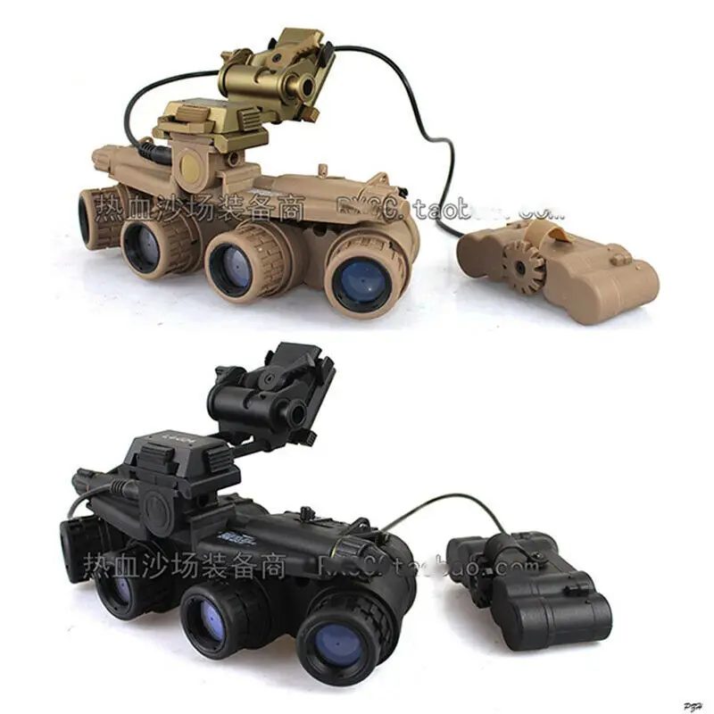 New Tactical Airsoft Dummy Gpnvg 18 Model + Metal L4g24 Nvg Mount Bk/gd