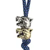 Animals Brass Rope Beads Cat Knife Beads DIY Umbrella Paracord Bead Keychain Pendant ► Photo 3/6