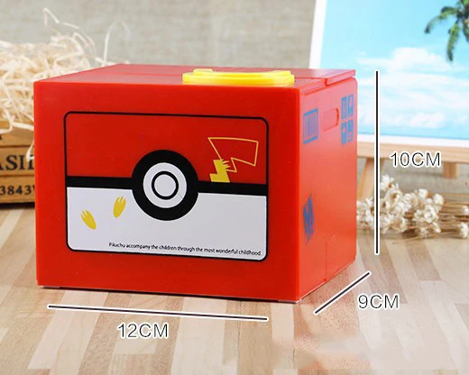 Koop Nieuwe Leuke Pokemon Auto Stelen Munt Spaarpot Elektronische Plastic Geld Veiligheid Box Coin Bank Opslaan Box Voor Kids Birthday gift