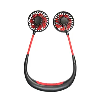 

Hand Free Hanging Neck Fan 4 Speed USB Cooling Fan with Colorful Gradient Light LX9A