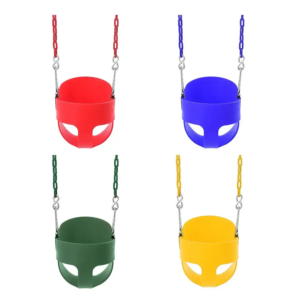 

EVA Plastic Garden Swing Kids Hanging Seat Toys Hanging Basket Toddler Swing Seat With Coated Swing Chains Fully Assembled