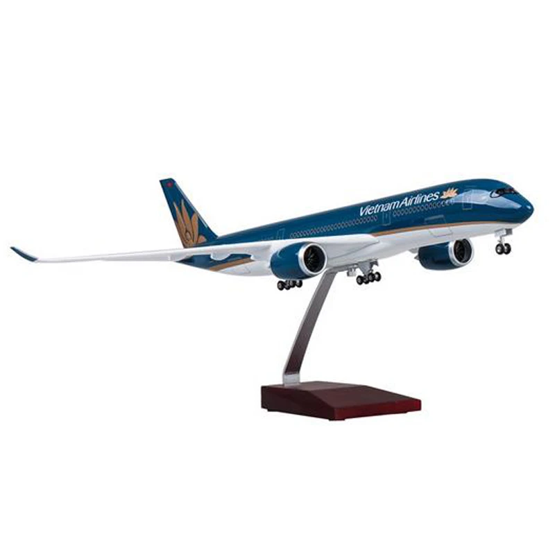 1/142 масштаб 47 см полимерная модель самолета Boeing B787 Vietnam Airlines A350 модель самолета с светильник на колесах для коллекционного самолета