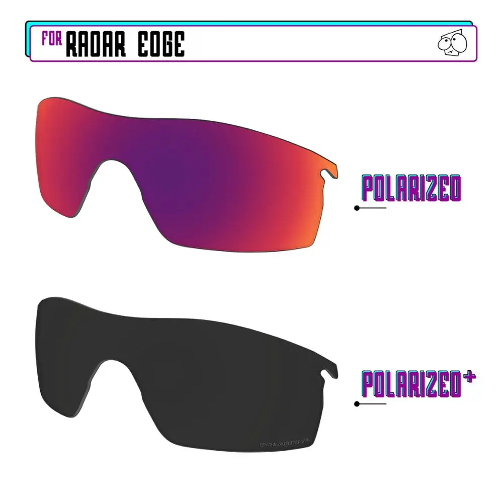 

EZReplace Polarized Replacement Lenses for - Oakley Radar Edge Sunglasses - BlackPPlus-MidnightP