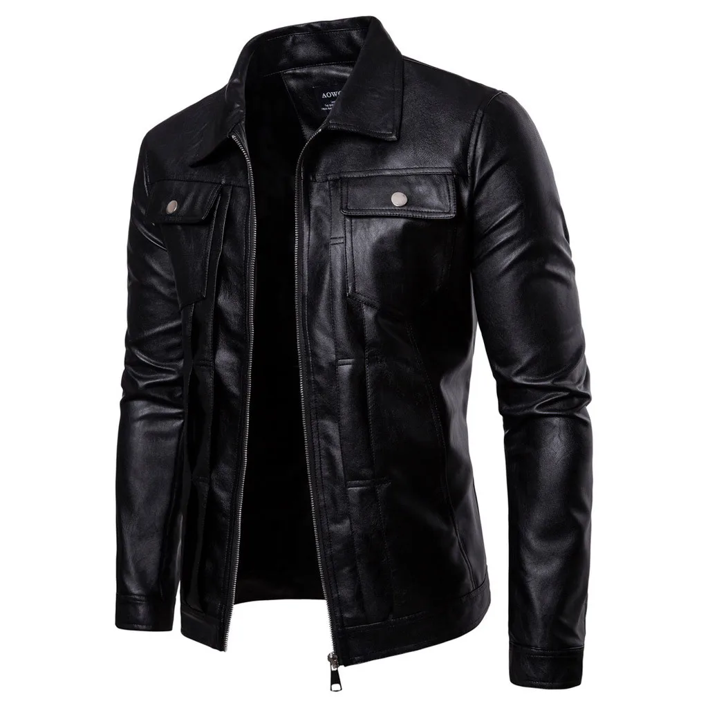 JAYCOSIN мужская куртка Chaqueta Hombre, Осенние байкерские кожаные куртки, пальто с длинными рукавами, верхняя одежда, мужская Куртка Jaqueta 19AUG8