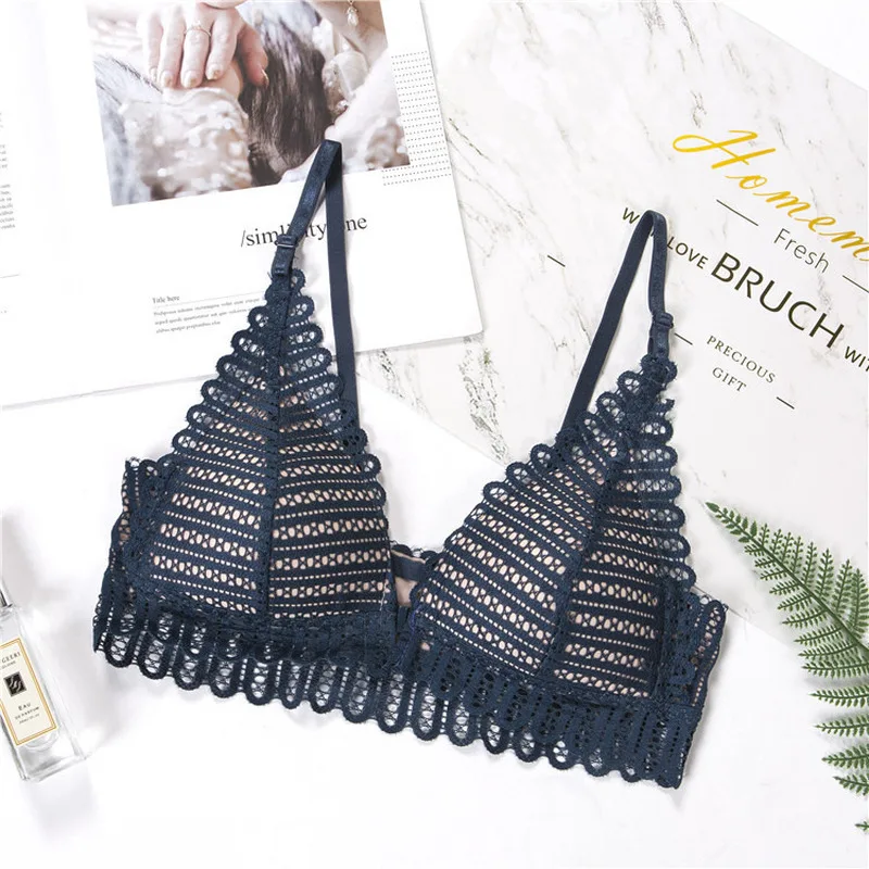 Сексуальный кружевной бюстгальтер отжимать Bralette бюстгальтеры для женщин спереди застежка бюстгальтер без косточек дышащий без спинки женское нижнее белье бюстгальтеры Новинка