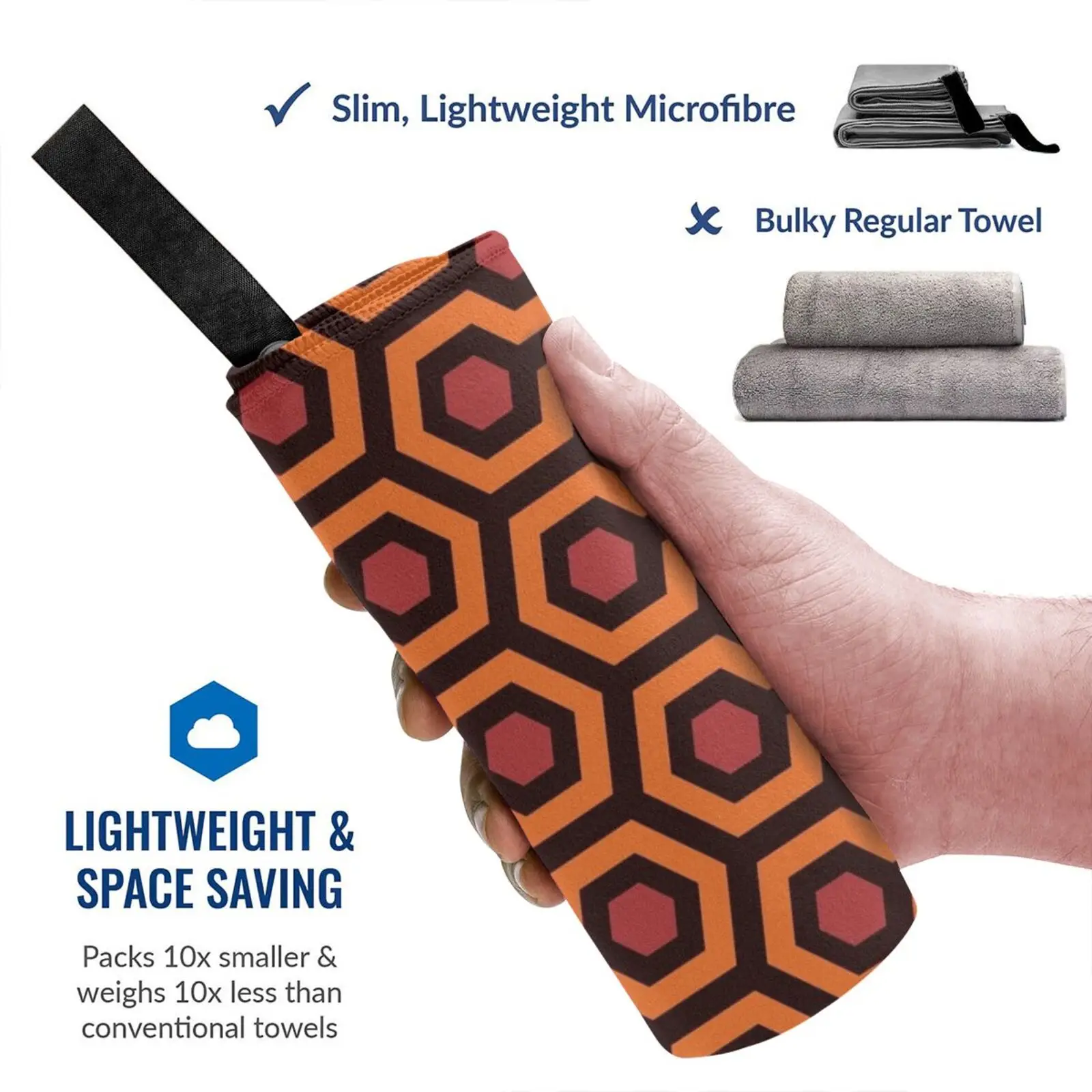 Redrum Mid Century Modern Overlook Hotel Shining 237 Pattern Quick Dry Towel Gym Sports Bath Portable King Redrum Stanley Film