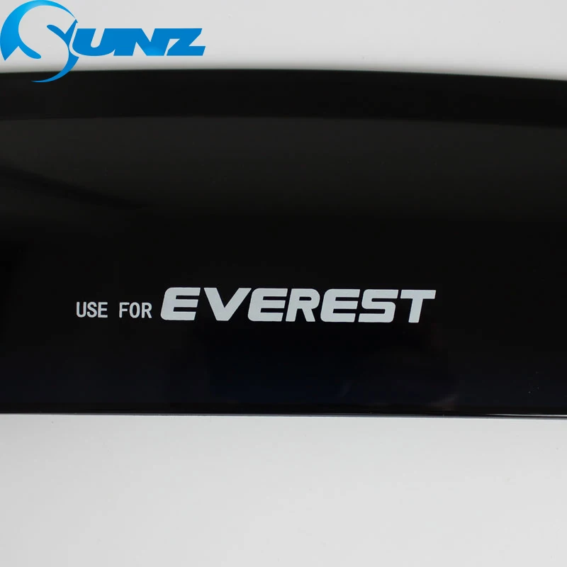 Дымовые боковые оконные дефлекторы, защита от дождя для FORD EVEREST, козырек от солнца, навесы, защитные ограждения, аксессуары SUNZ