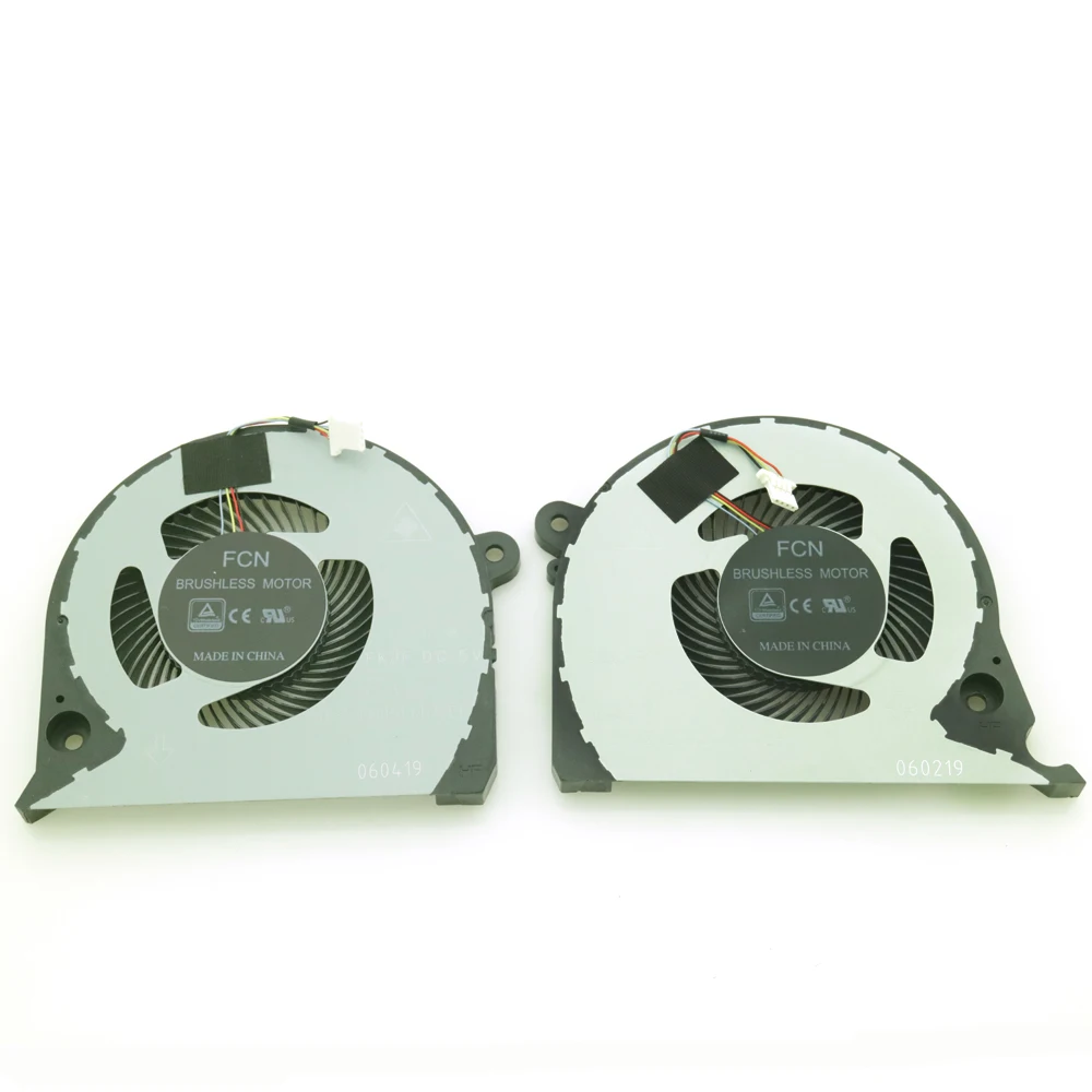 GPU-CPU DFS200005CD0T DFS541105FC0T EP DC5V 0.50A 4Pin для DELL inspiron G7-7588 G7-7577 FJQT FJQS ноутбук процессор кулер вентилятор охлаждения - Цвет лезвия: GPU-CPU