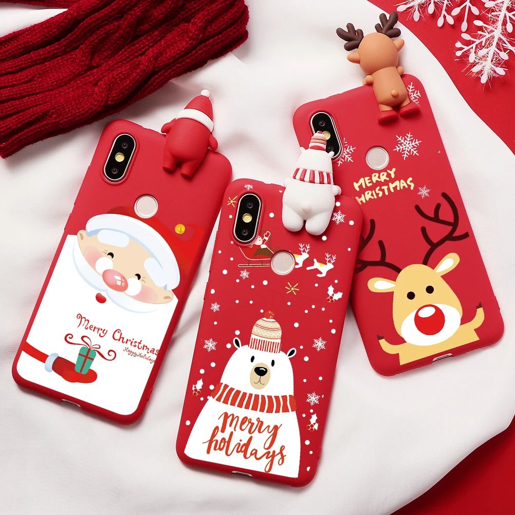 

Merry Christmas Deer Print Soft TPU Case For Xiaomi Redmi Mi 8 9 A2 Lite SE Explorer Note 7 6 5 Pro A1 5X 6X CC9e CC9 S2 Y2 Case