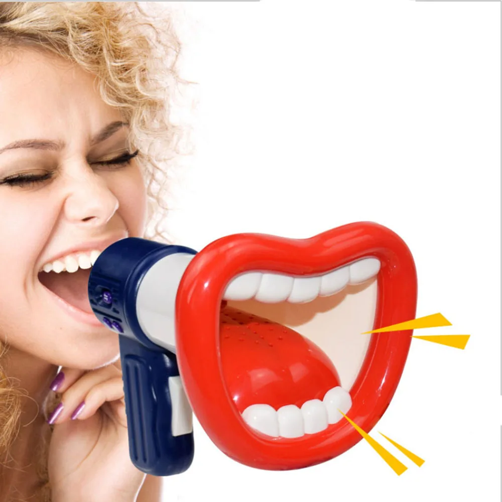 Funny Voice Change Speaker Toy for Children Sound Changer Toys Tooth Mouth Educational Interactive Loudspeaker for Children Gift